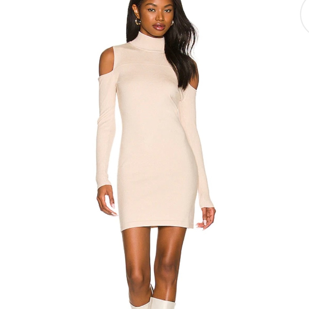 Camila Coelho Taupe Sweater Dress